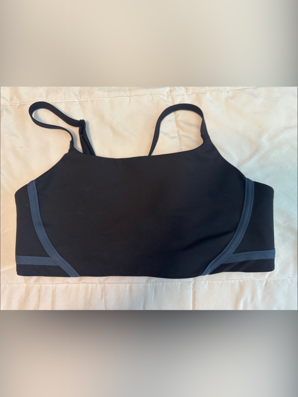 Nike Black Sports Bralette with blue Trim